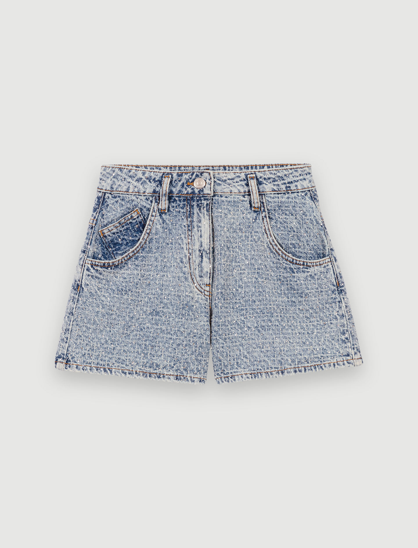 Blue denim knee length shorts Without 8049006, buy at the price of 1098  UAH. in Kyiv, Dnipro, Odessa, Lviv - online shop StreetWear
