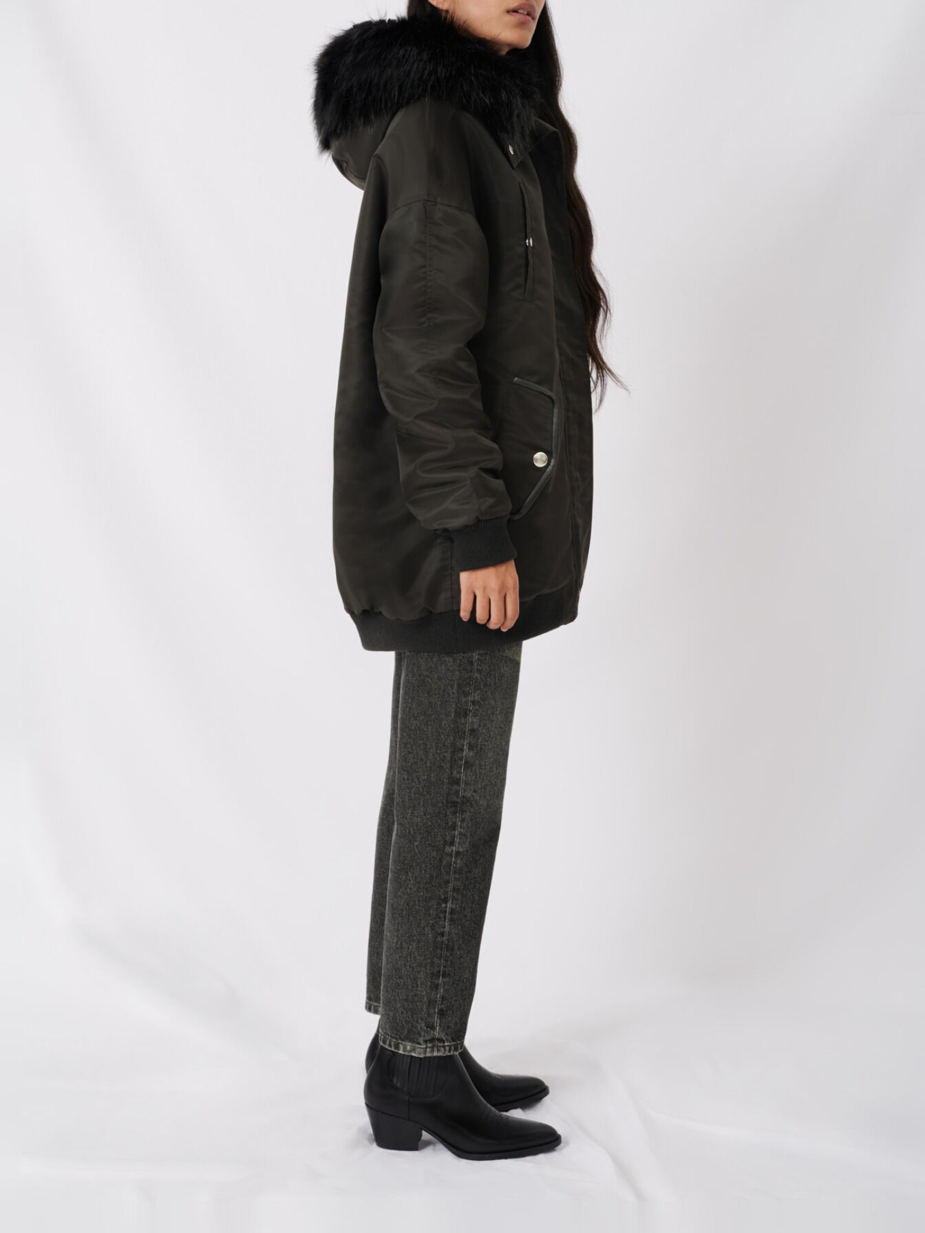 120GERONE Hooded bomber-style parka