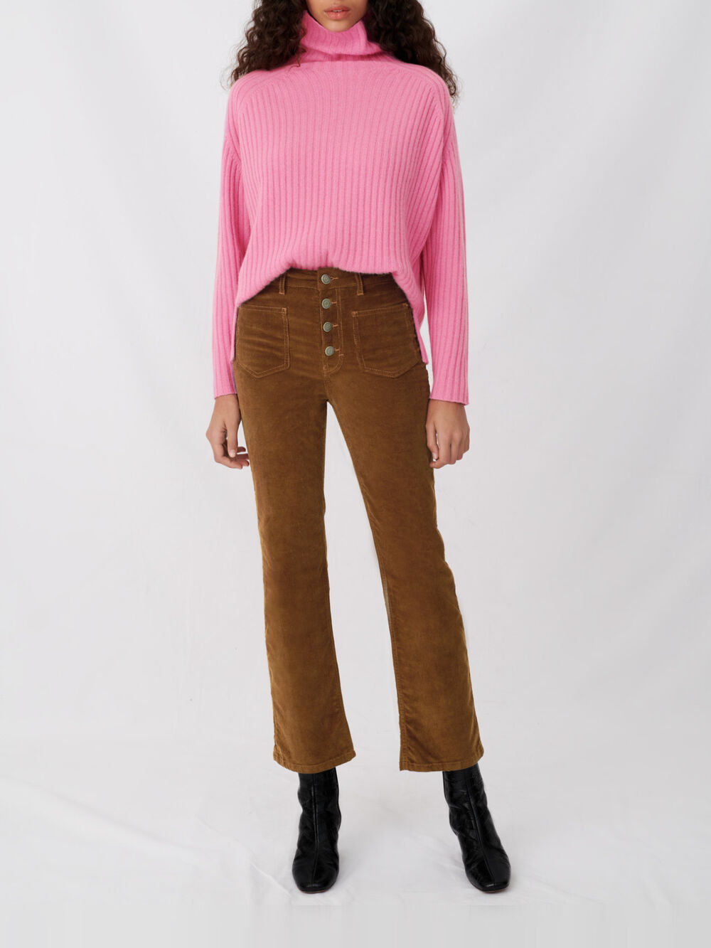120MADINETTE High neck cashmere sweater - All the collection - Maje.com