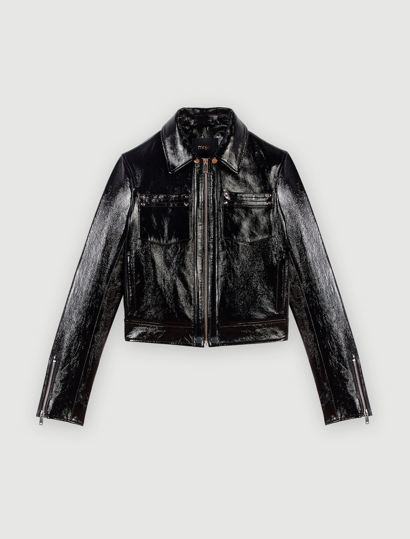 Maje beline 2025 leather jacket