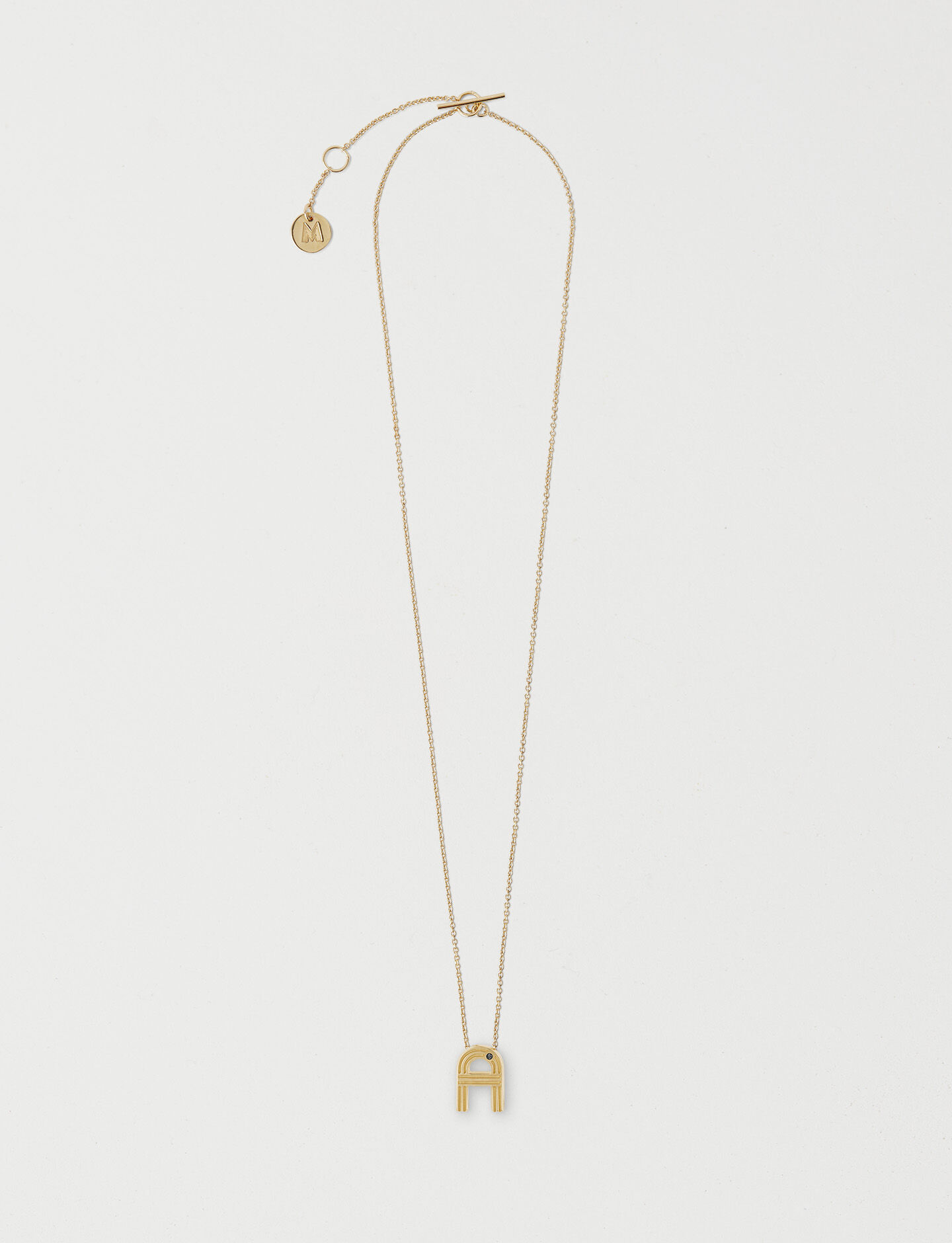 Maje initial necklace best sale
