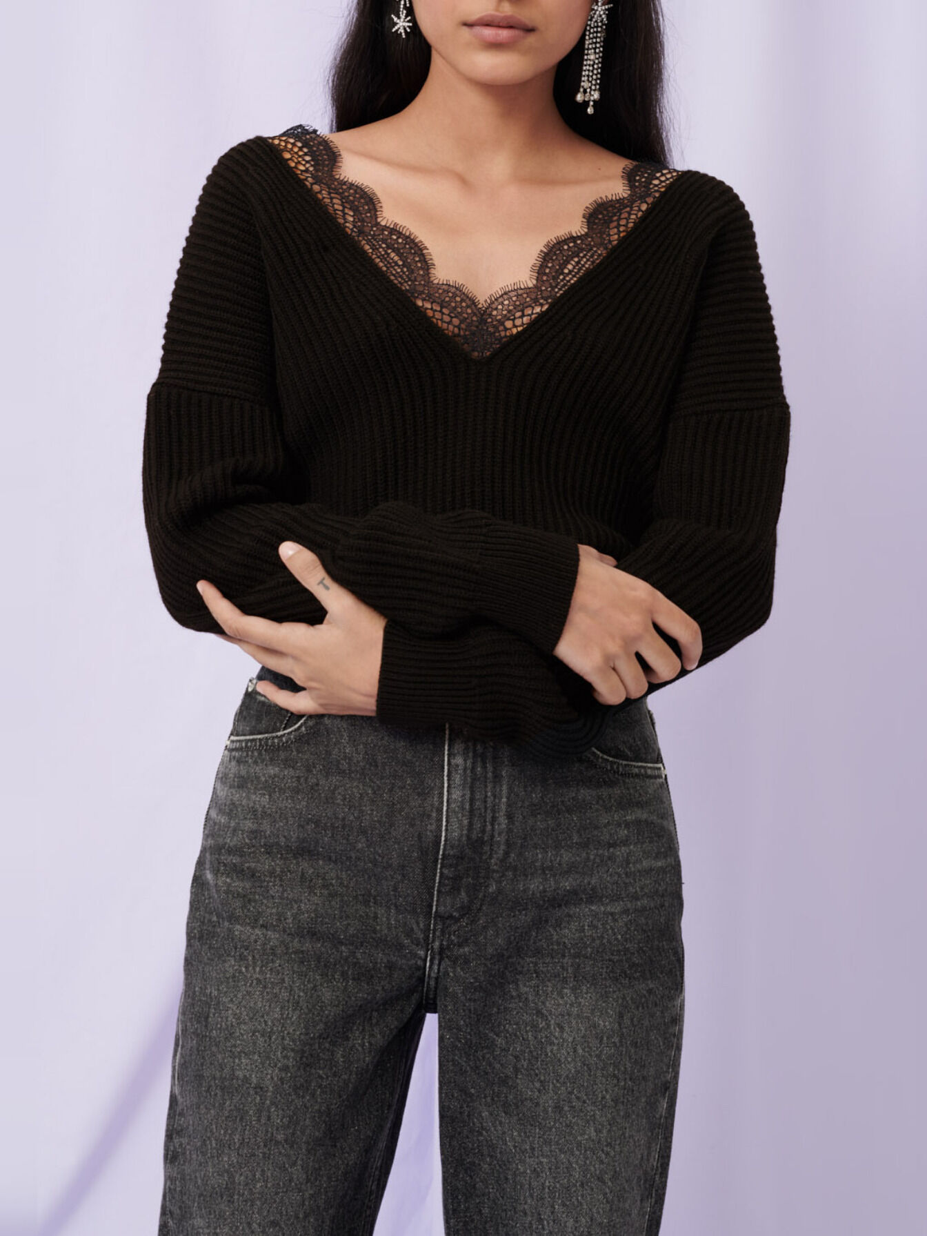 Maje lace sweater