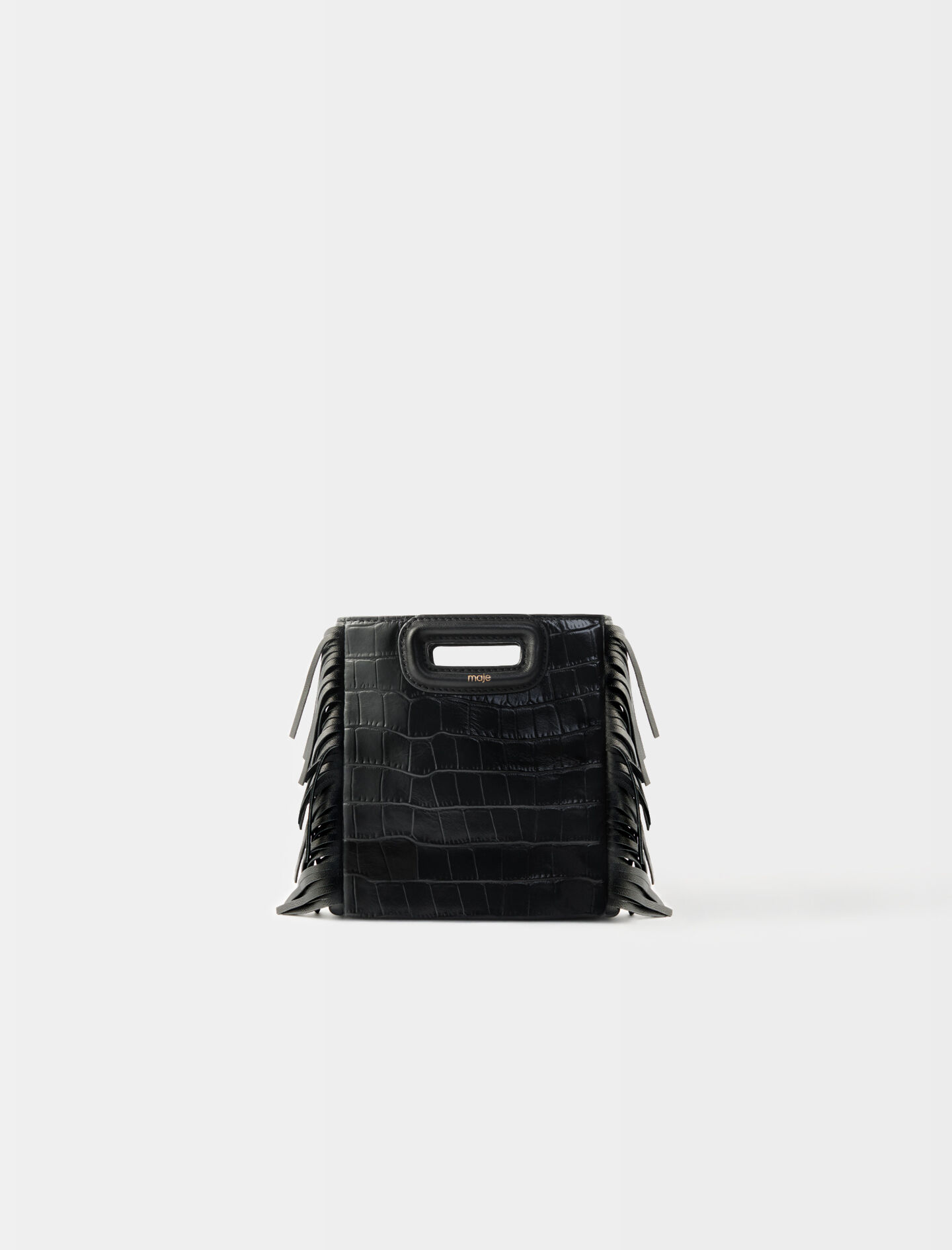 119MMINICROCOCHAINE Croc-embossed leather mini M bag