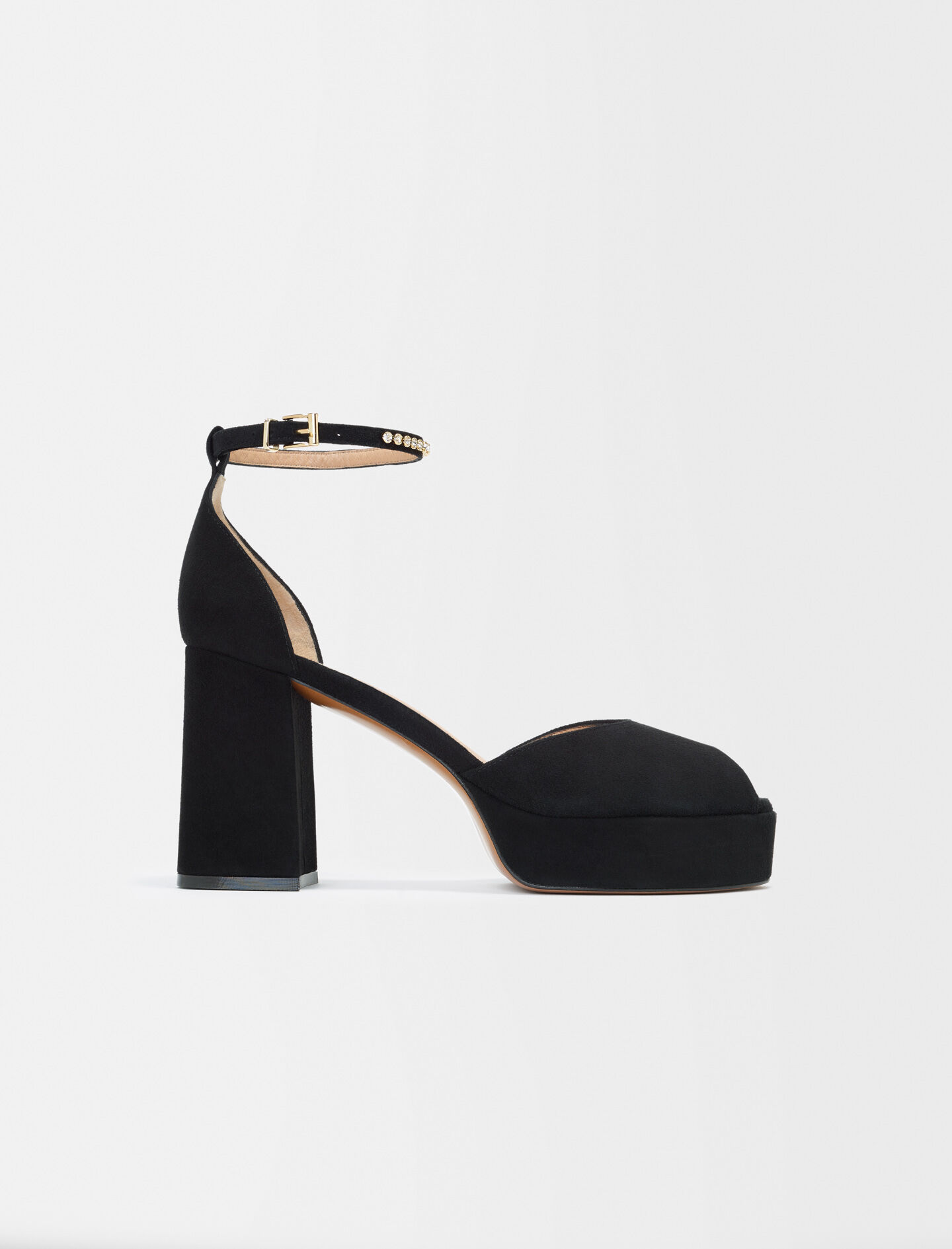 222FRANCISCALOWSUEDE High heeled sandals
