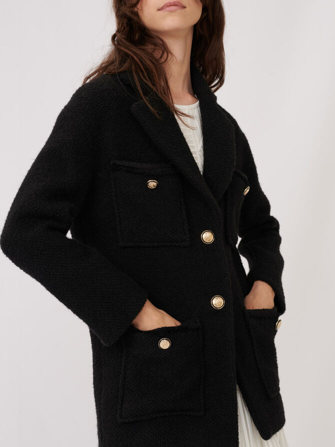 120GUILIANA Tweed-style coat - Coats & Jackets - Maje.com