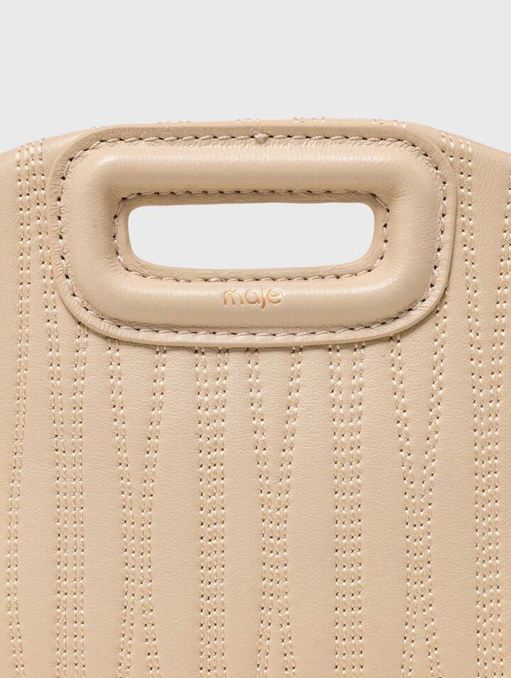 Stitched leather mini Miss M bag