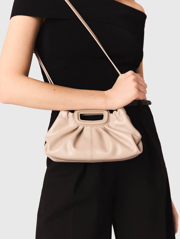 Rib knit bardot-neck top