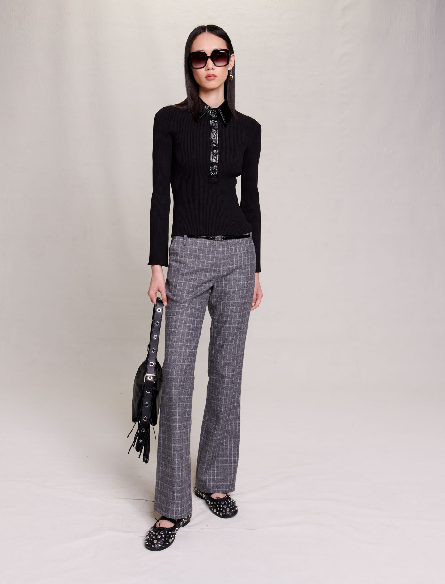 Knit polo jumper Offline Sweats Cardigans Maje