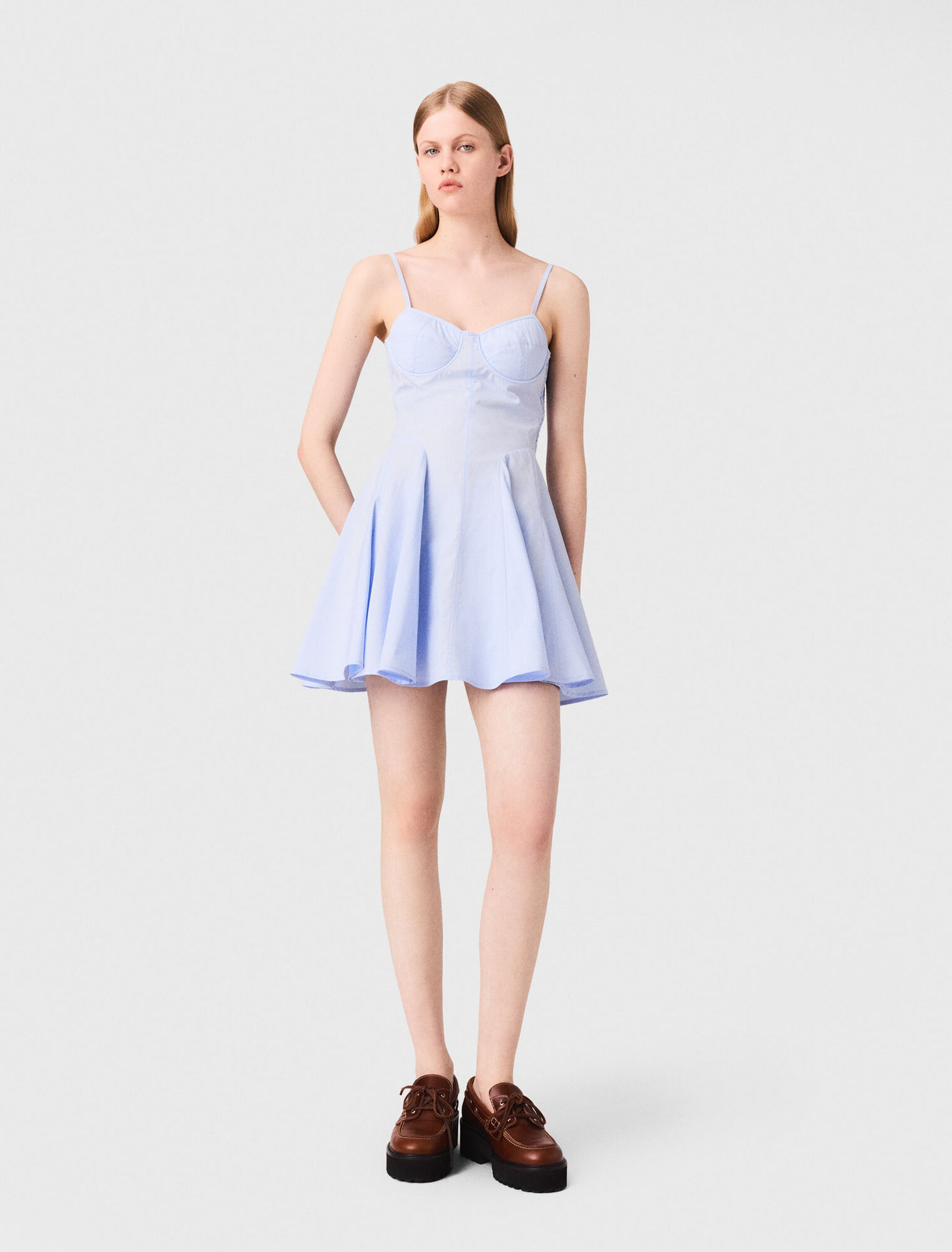 Short cotton babydoll dress