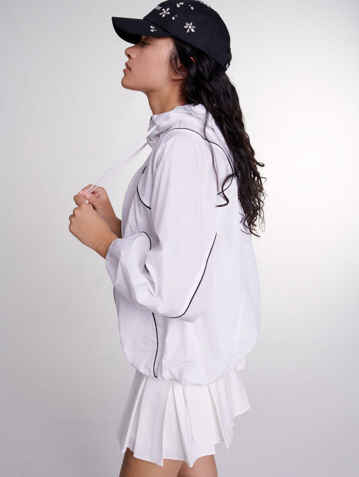 Hooded windbreaker