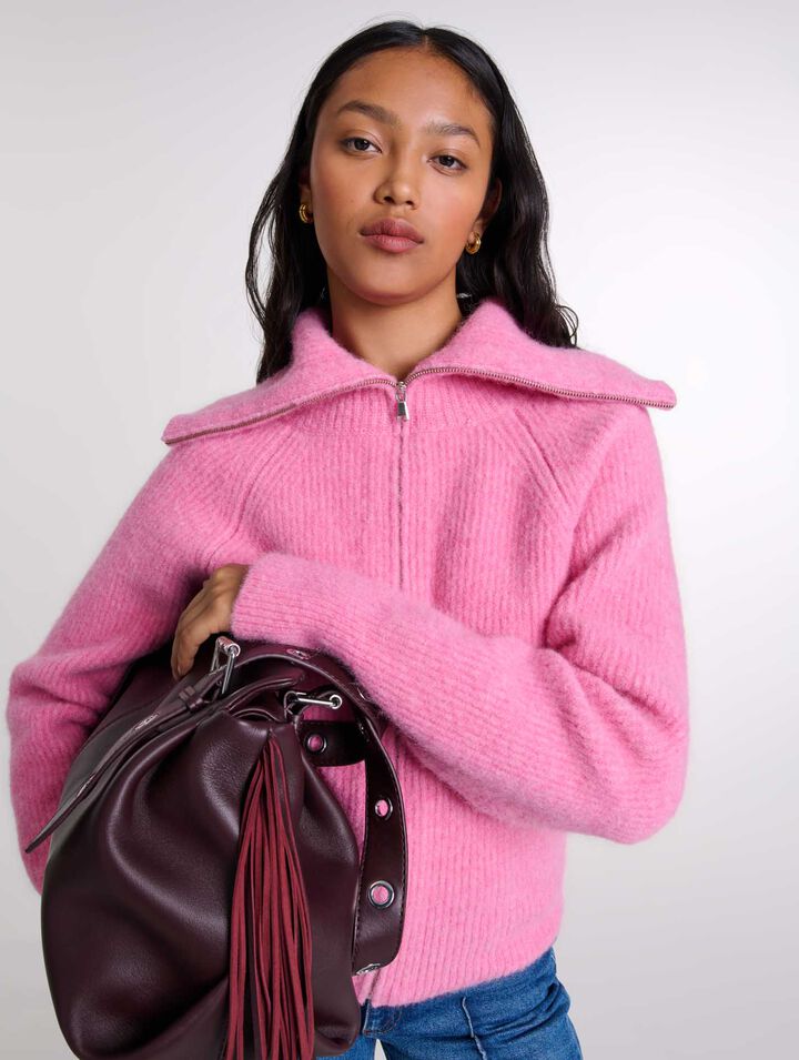 Wool-blend cardigan
