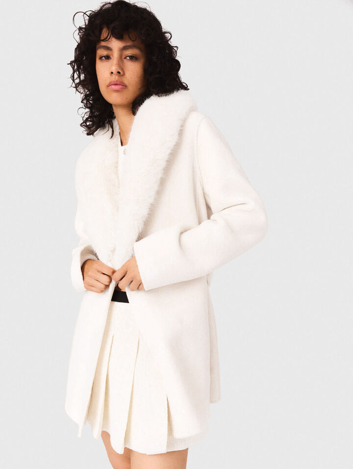 Belted short coat