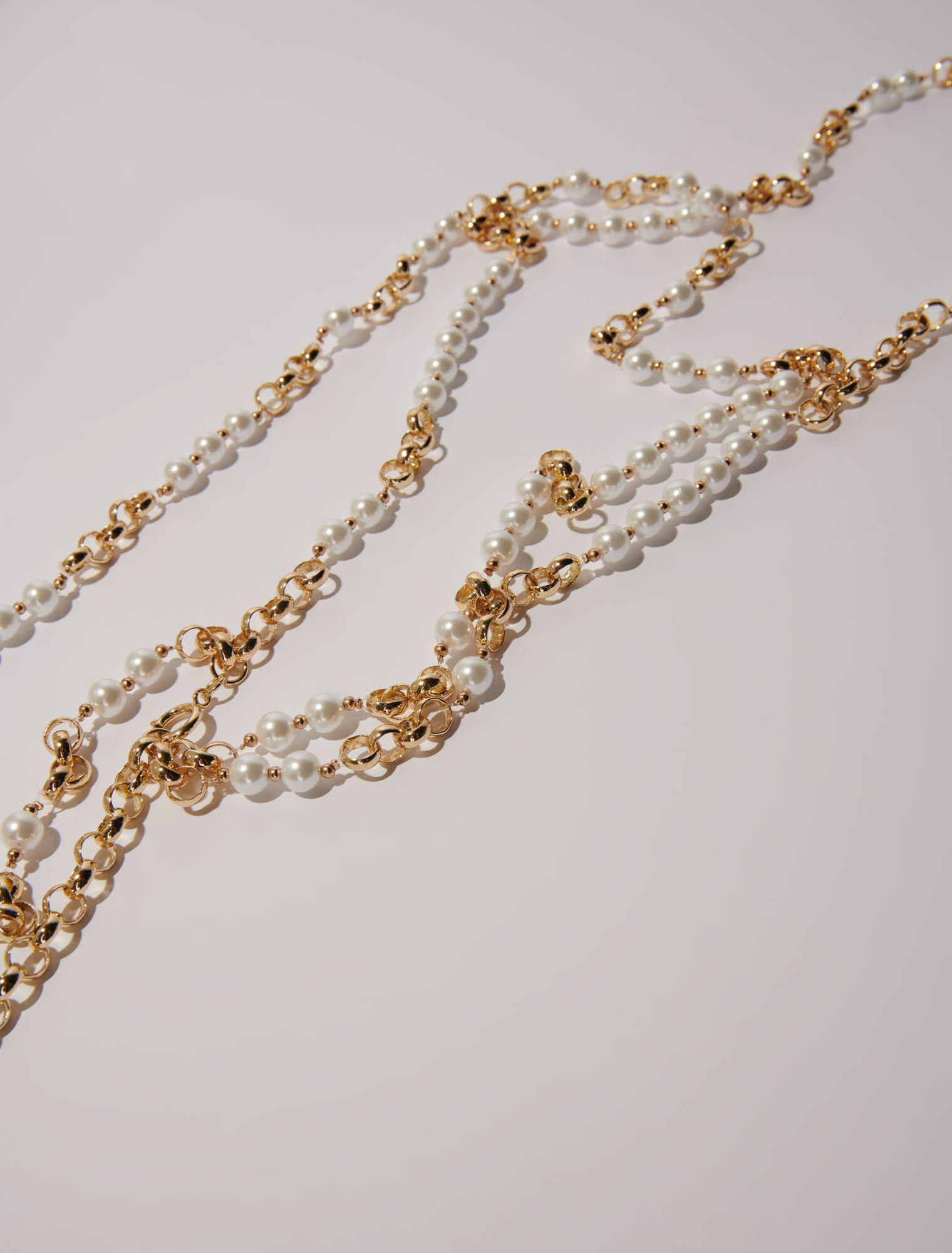 Mixed bead and metal belt
