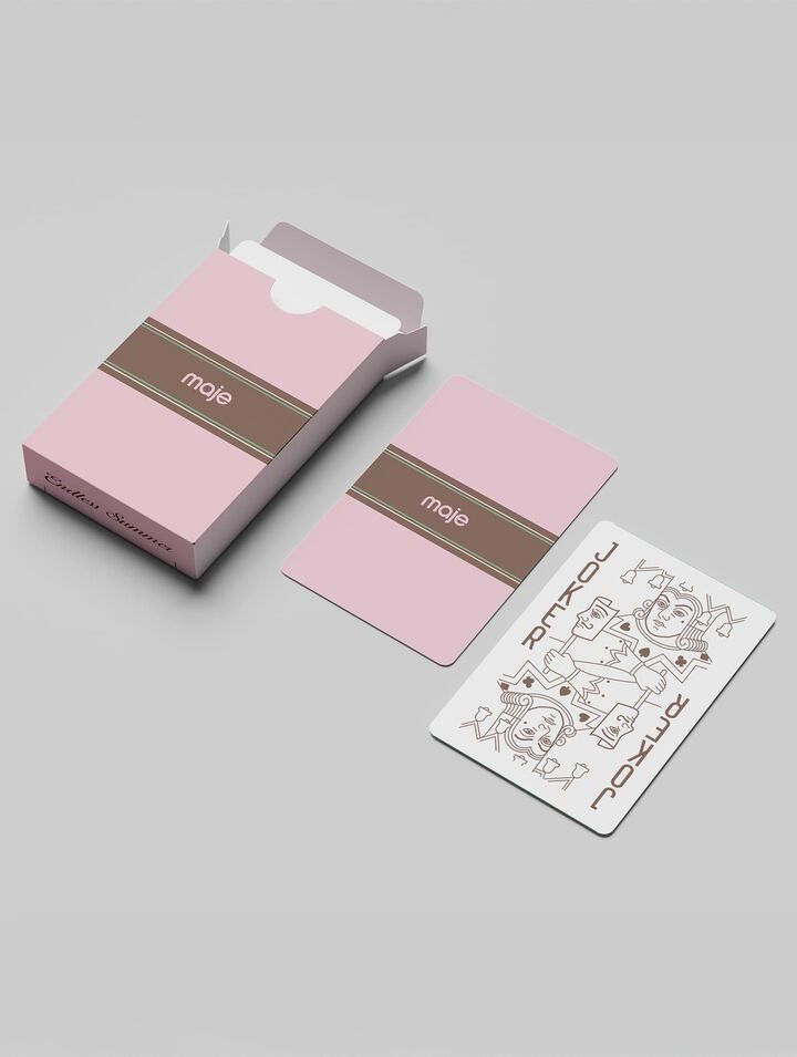 Maje x Petibon playing cards
