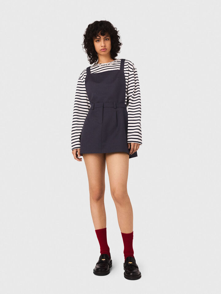 Pinafore strap dress