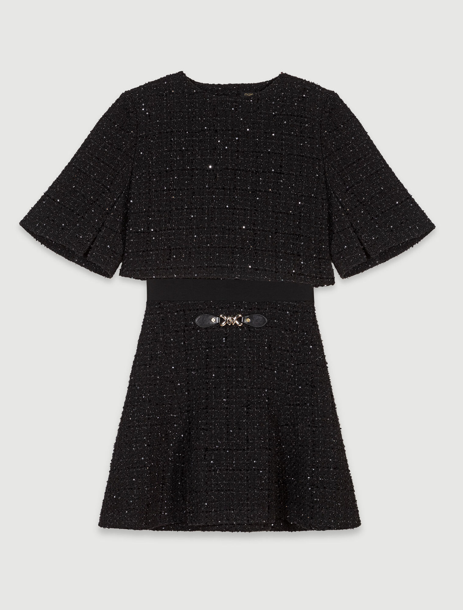 Tweed 2-in-1 short dress