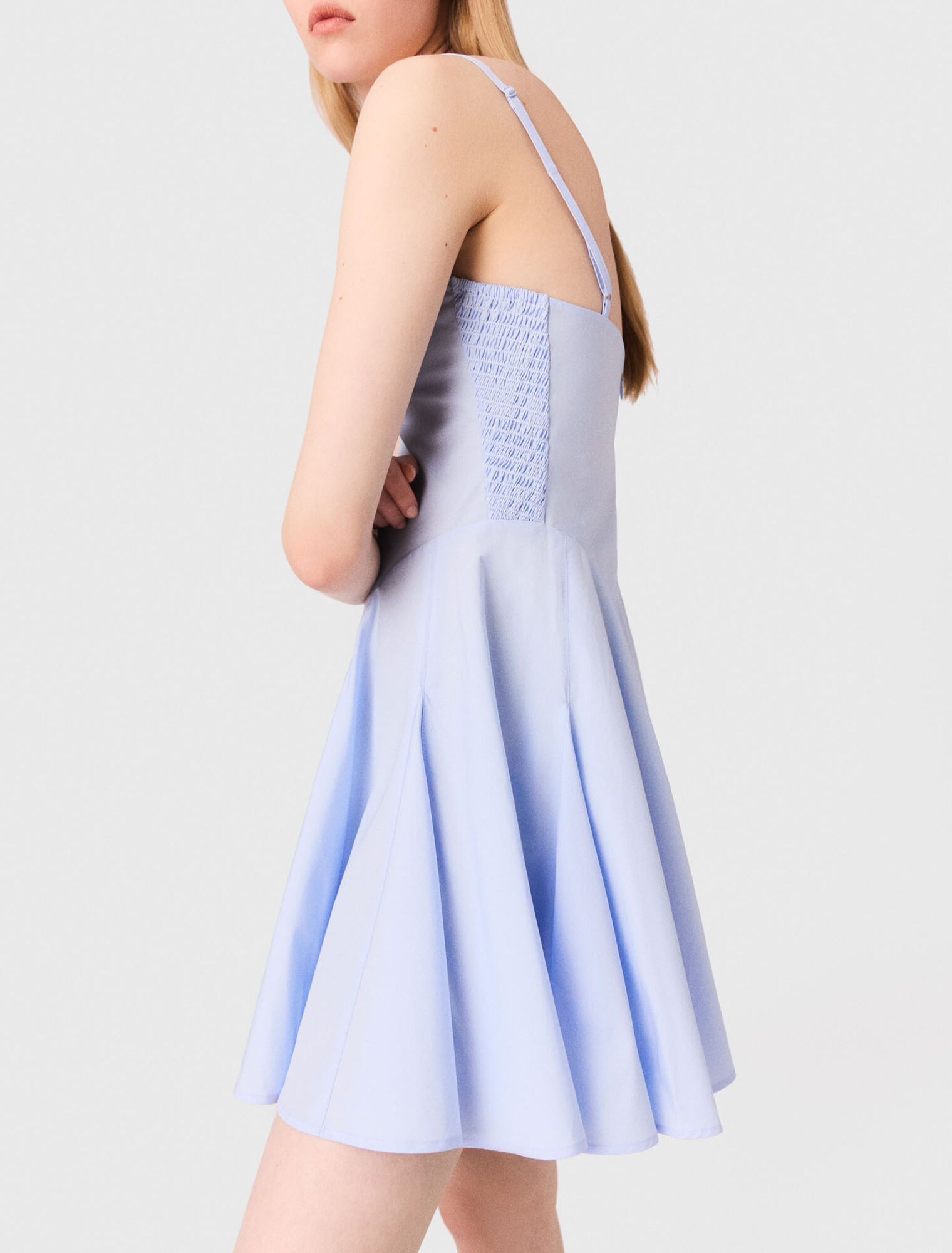 Short cotton babydoll dress
