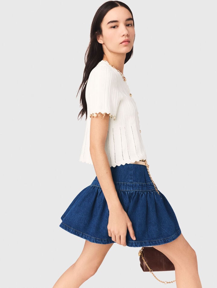 Gold jewellery cardigan