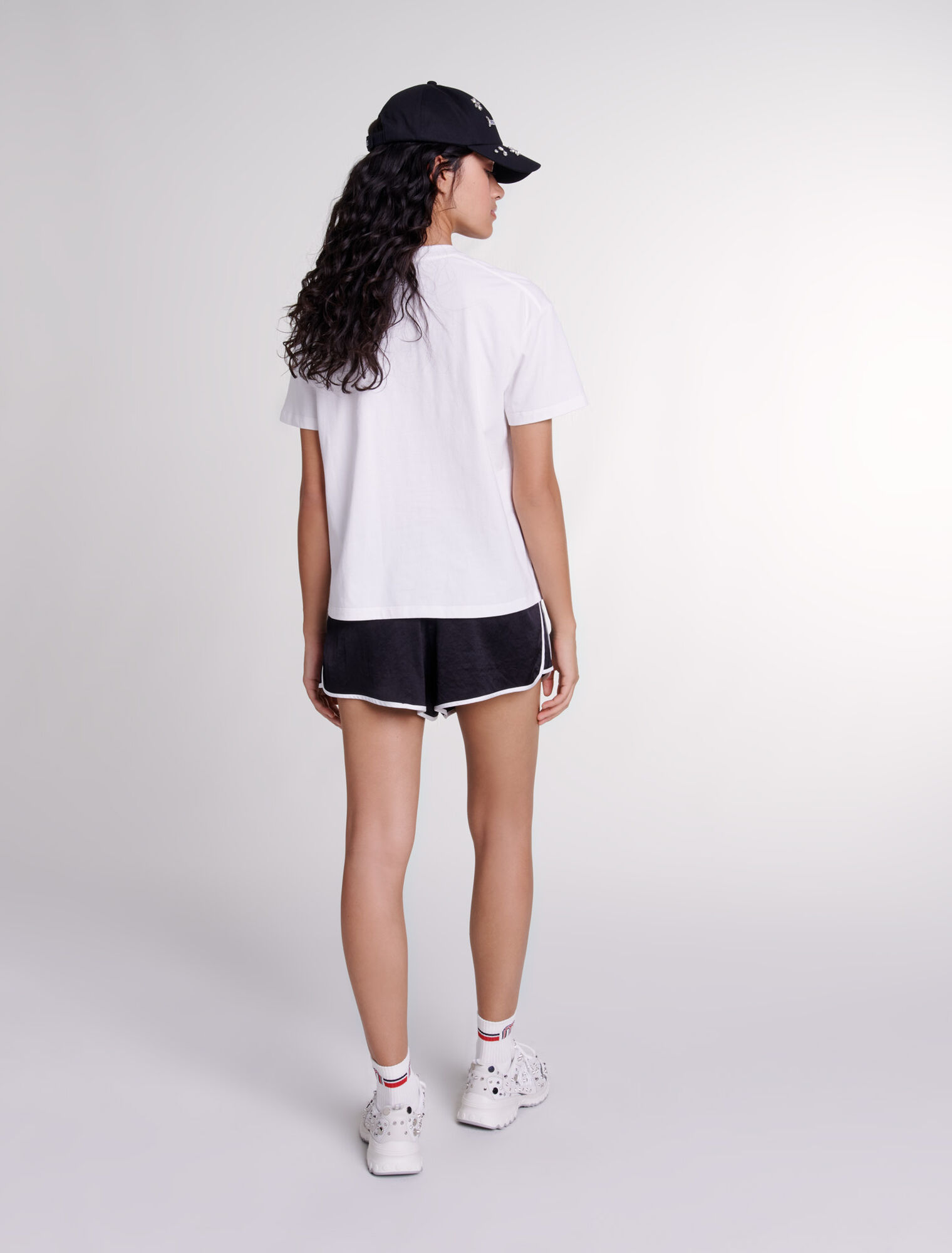 Maje Paris rhinestone T-shirt