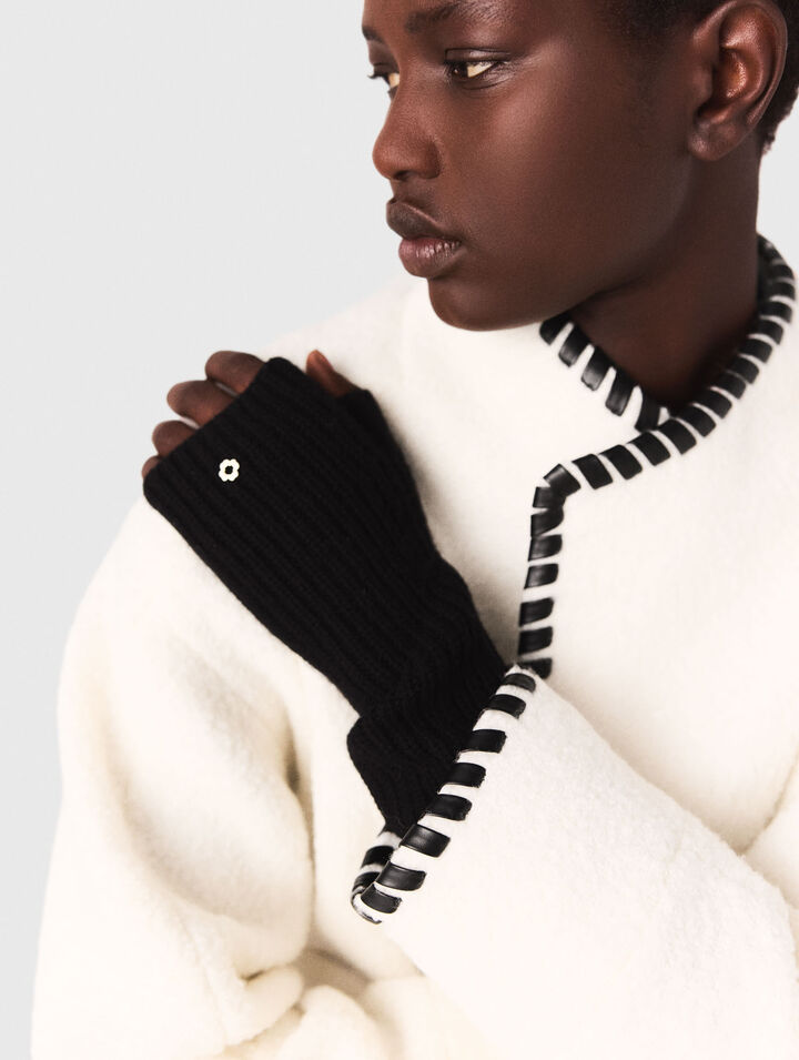 Wool and cashmere mittens