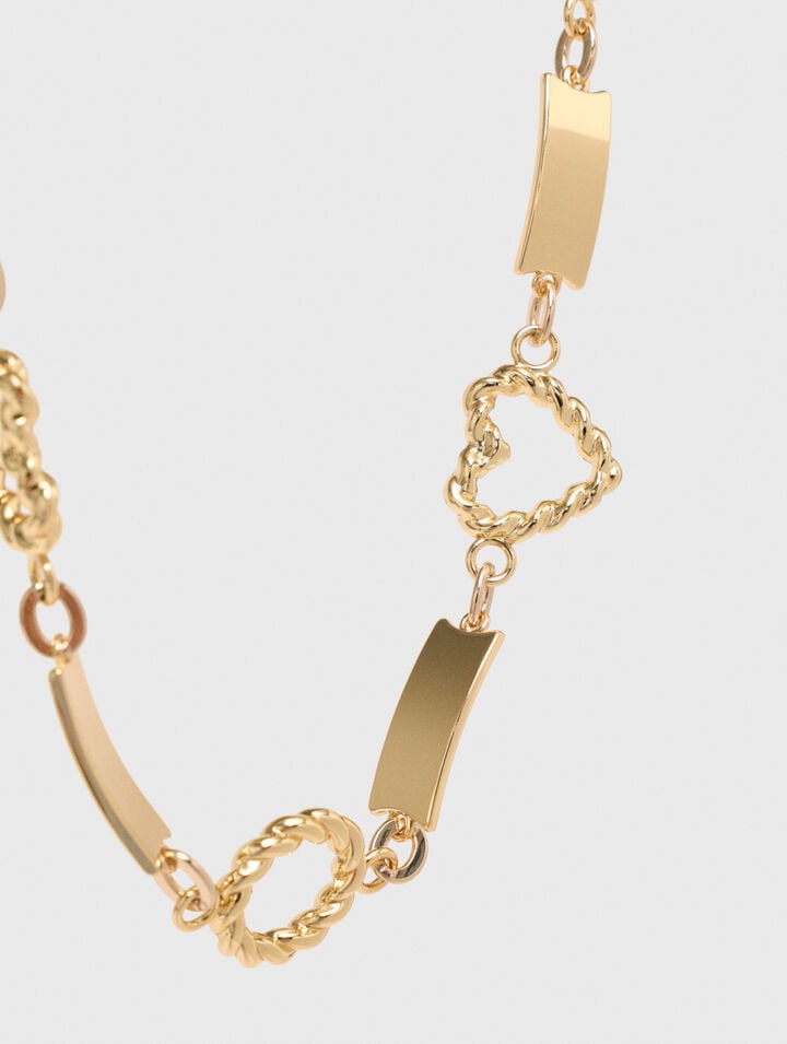 Twisted gold chain belt
