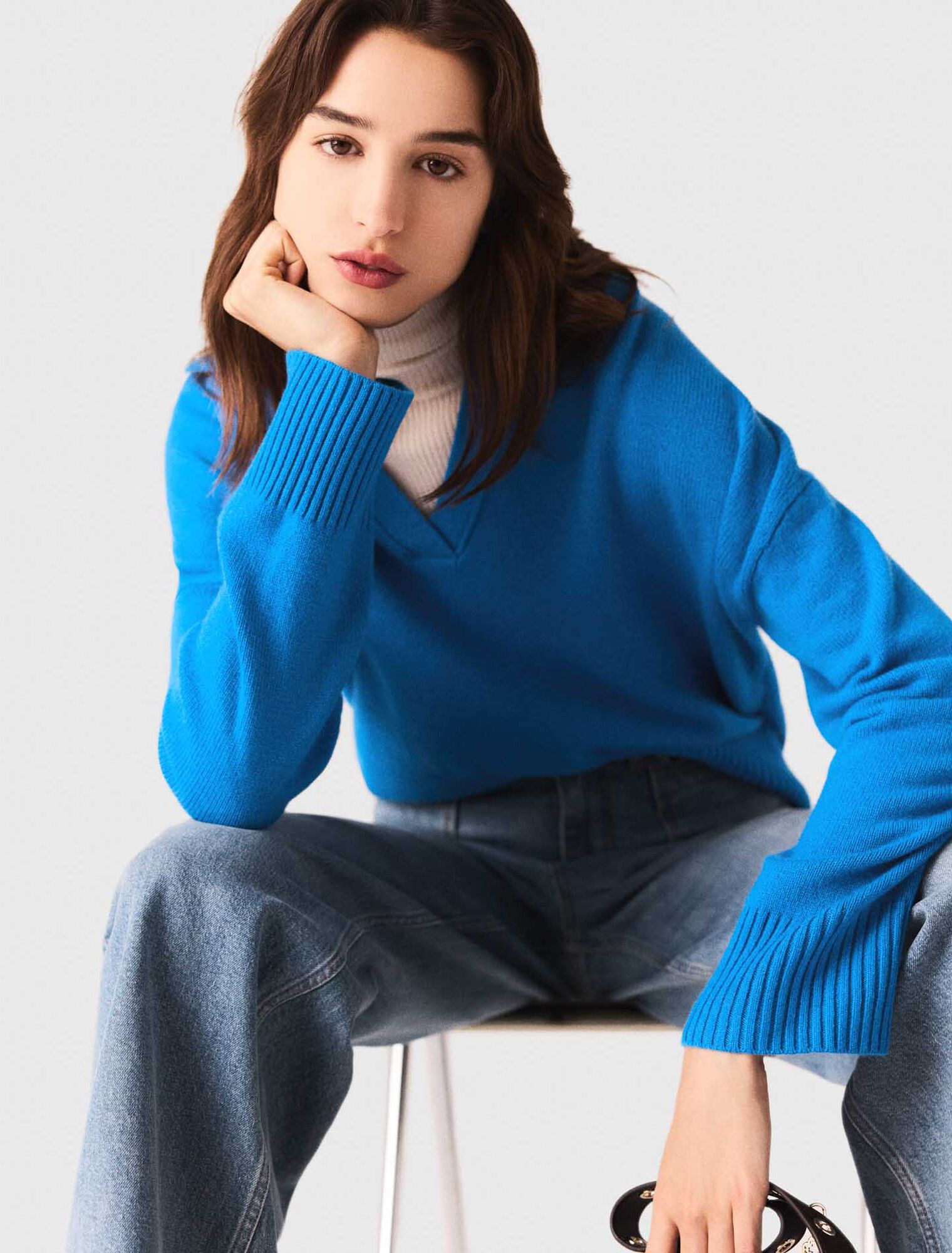 Wool-blend jumper
