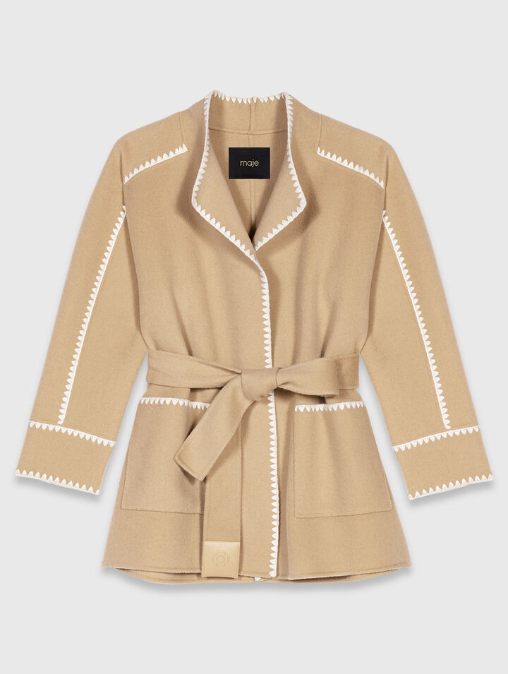 Short double-faced coat