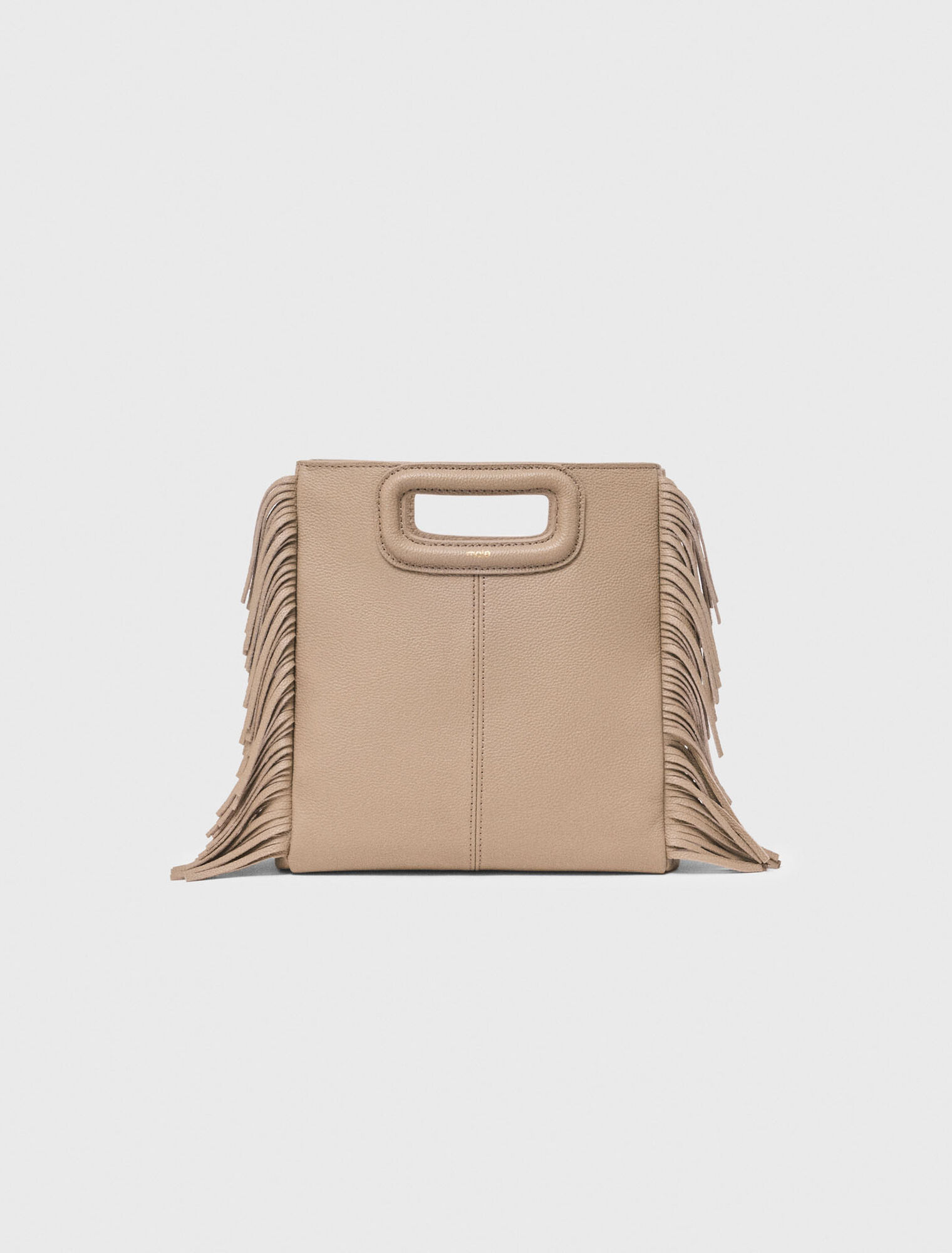 Grained leather M bag