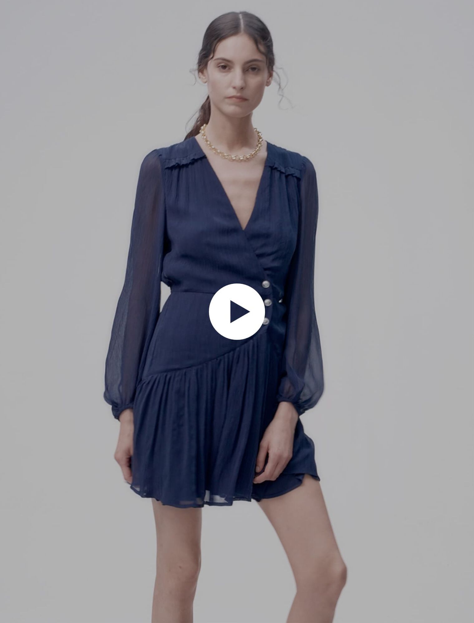 Short ruffled dress
