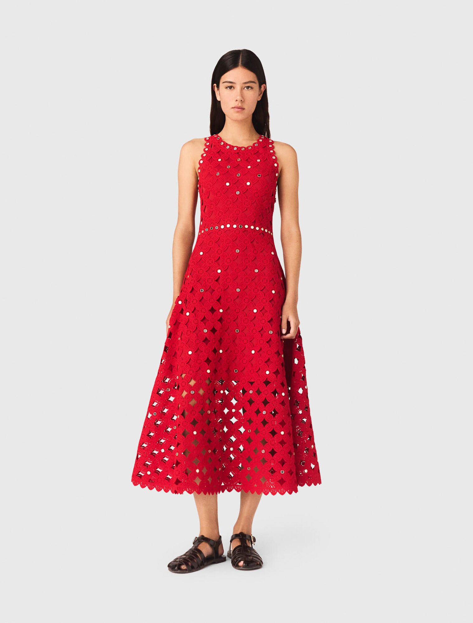 Mirrored crochet dress