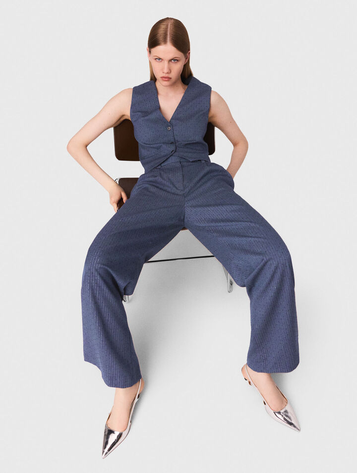 Rhinestone suit trousers