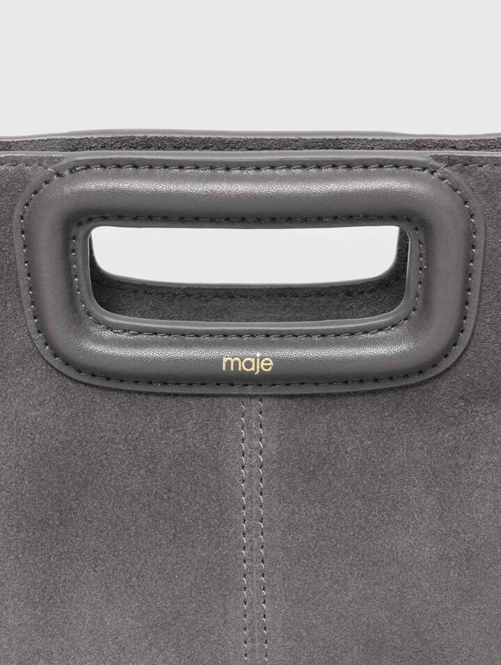M bag in suede leather