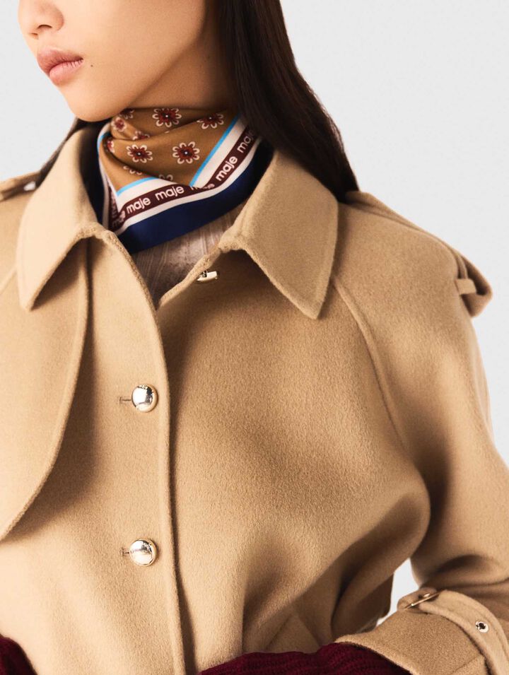 Short double-faced coat