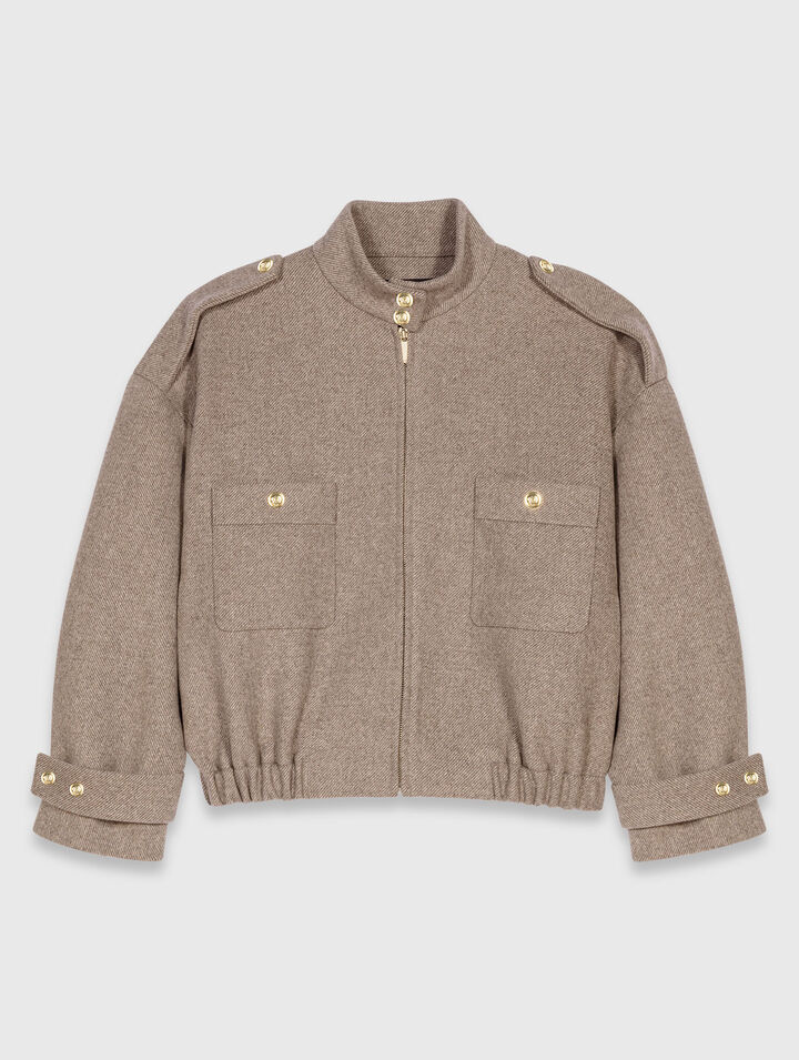 Mixed wool jacket