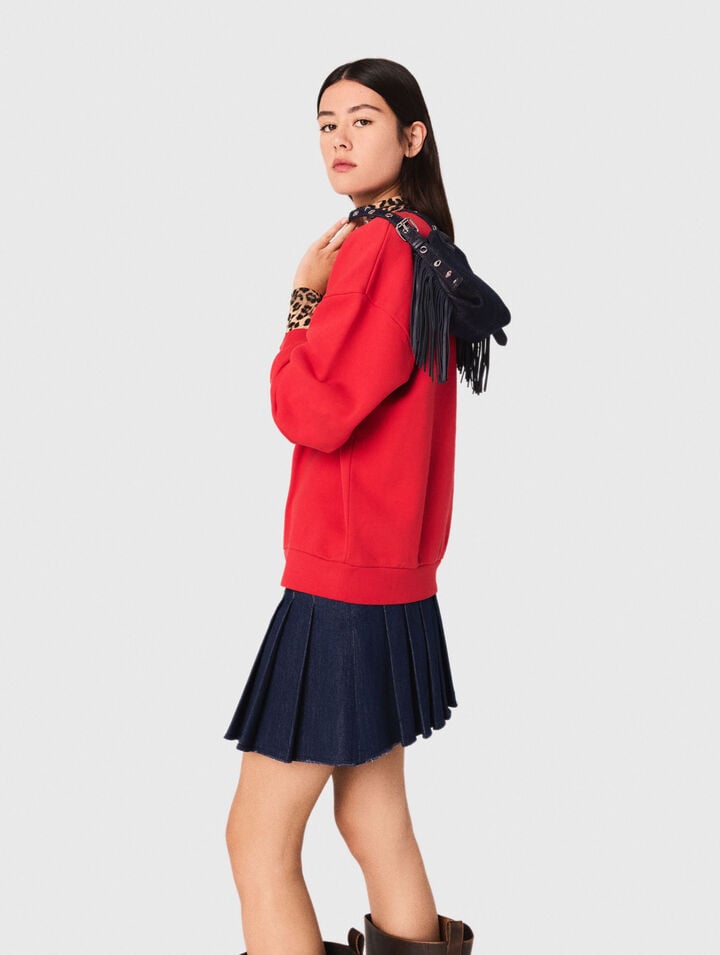 Paris New York Lettering Sweatshirt