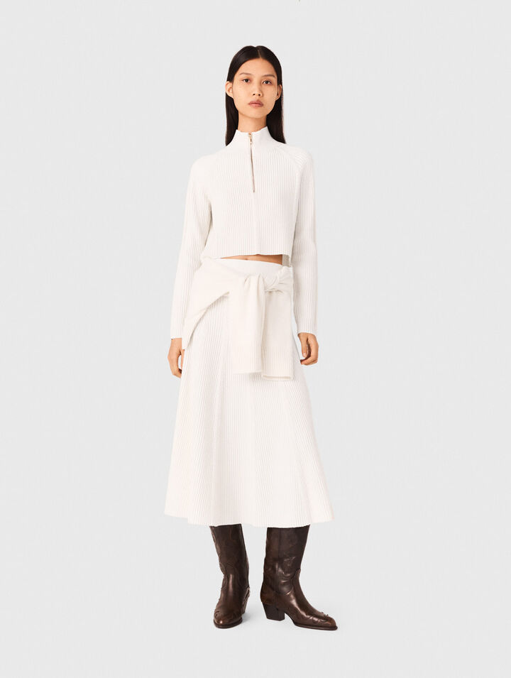 High-neck jumper