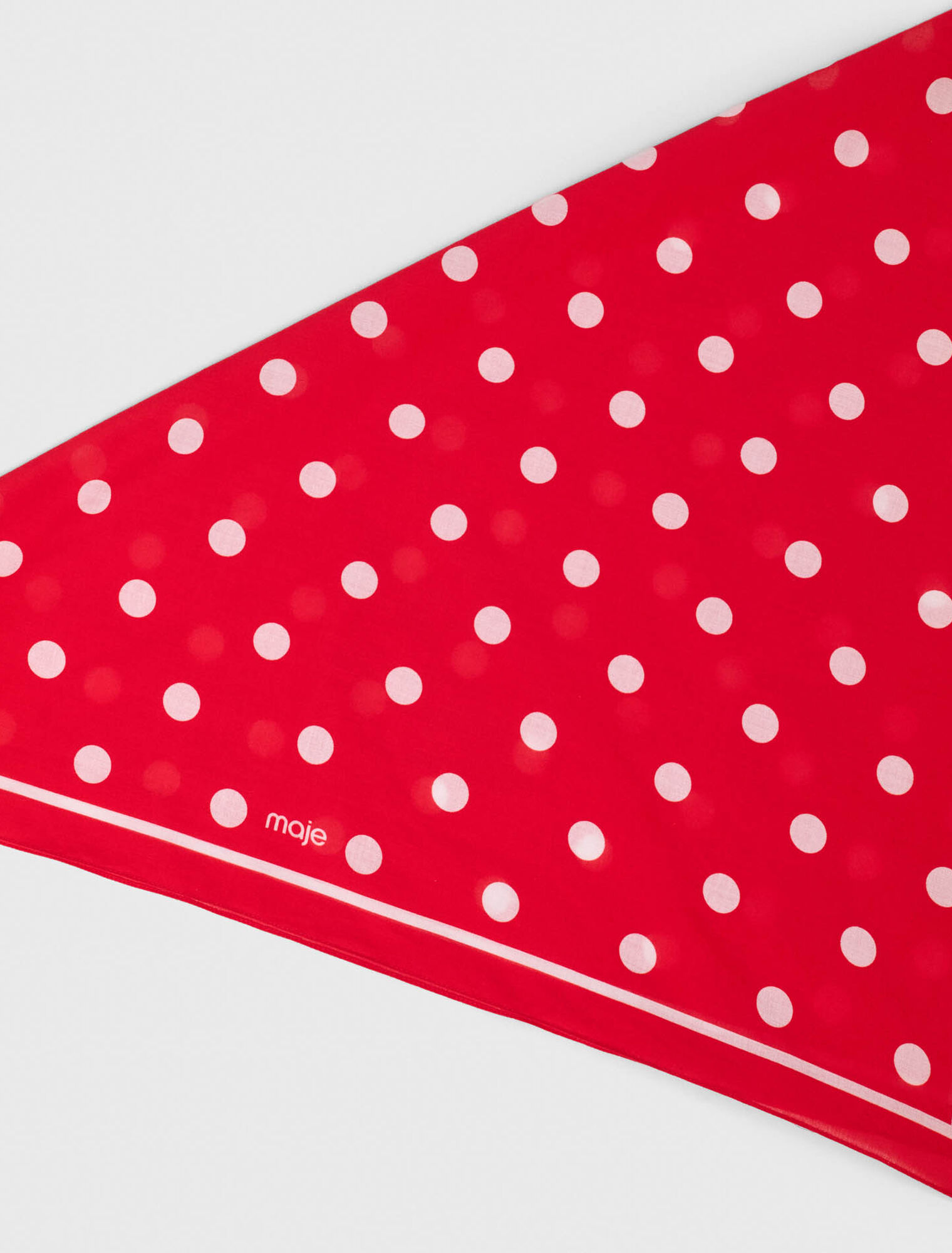 Polka dot cotton bandana