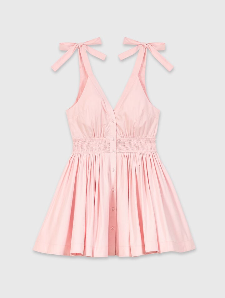 Short flared cotton dress