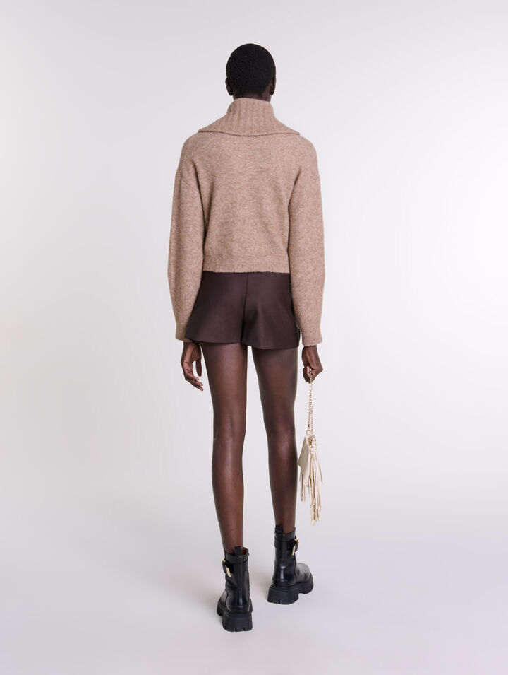 Wool-blend cardigan