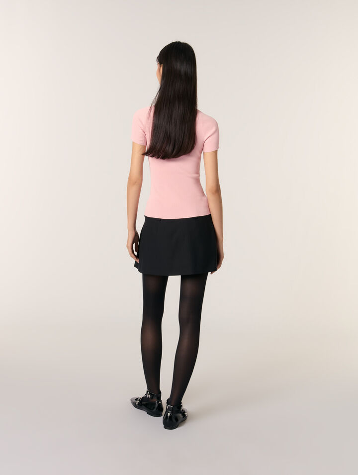 Rib knit top