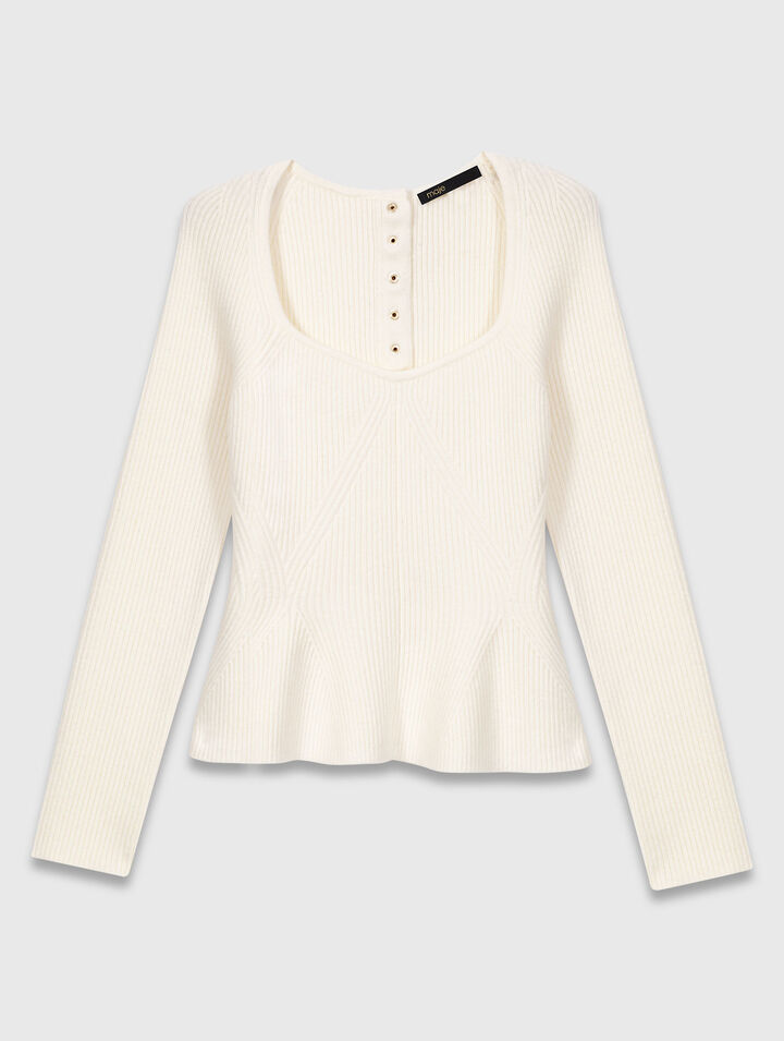 Peplum jumper
