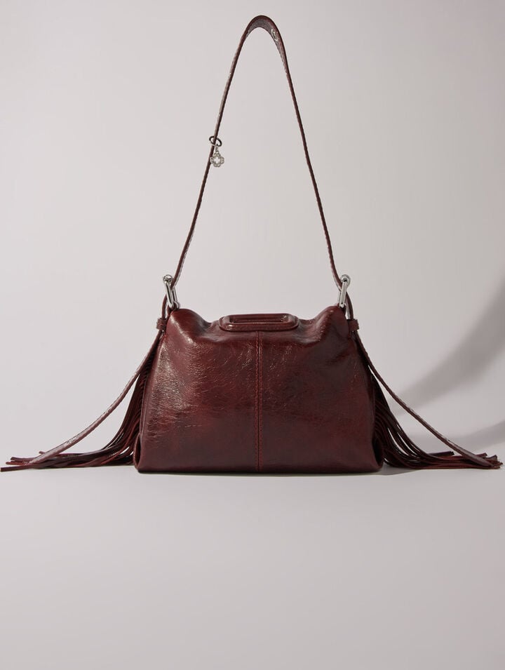 Miss M mini cracked leather bag