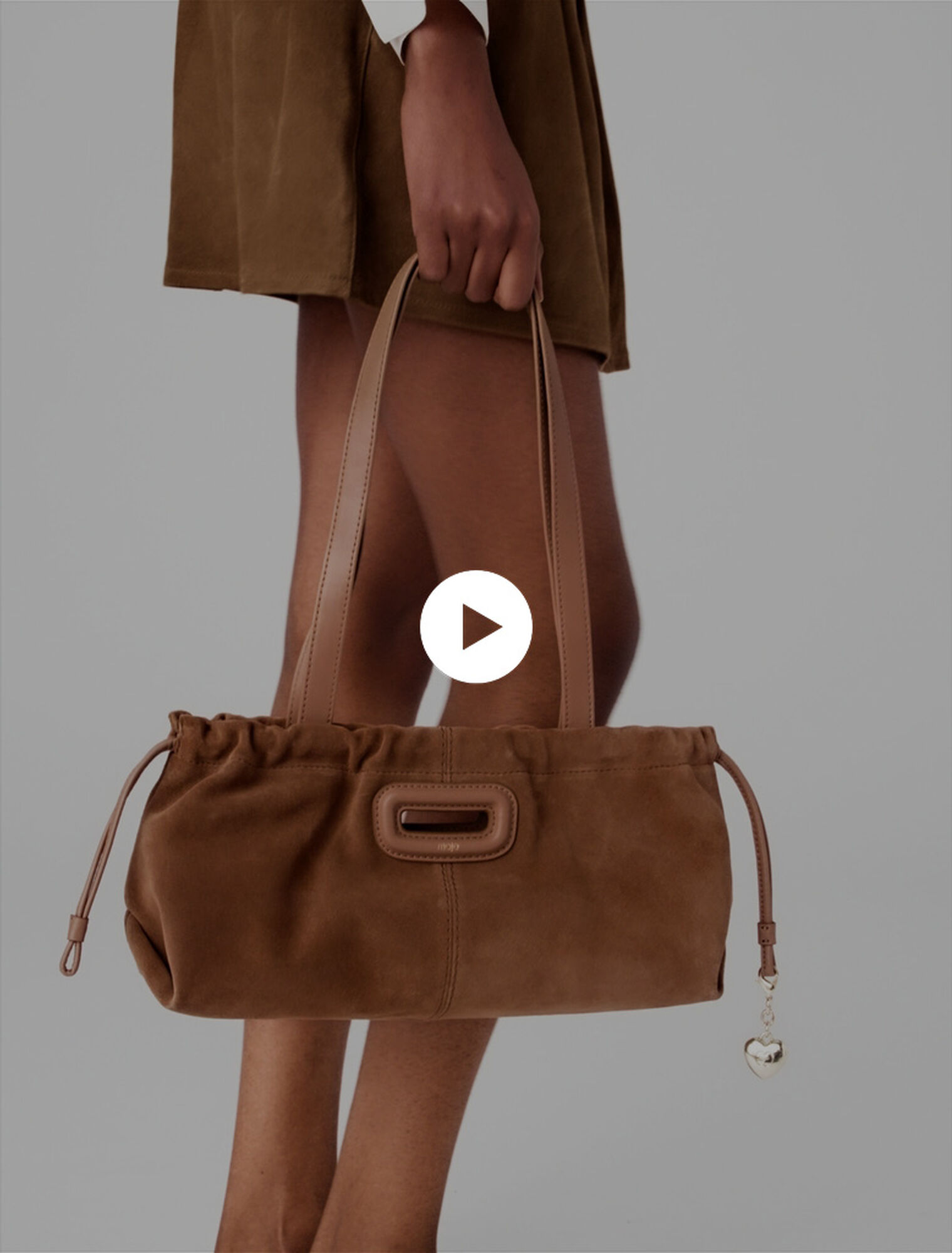 Suede Milpli Gazette bag