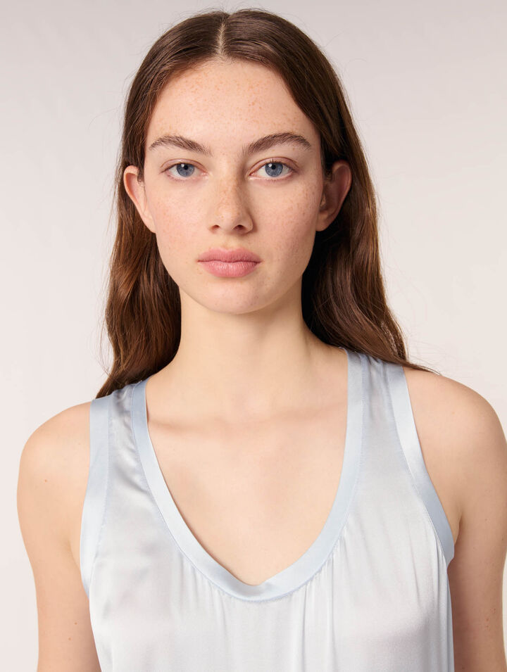 Silk vest top