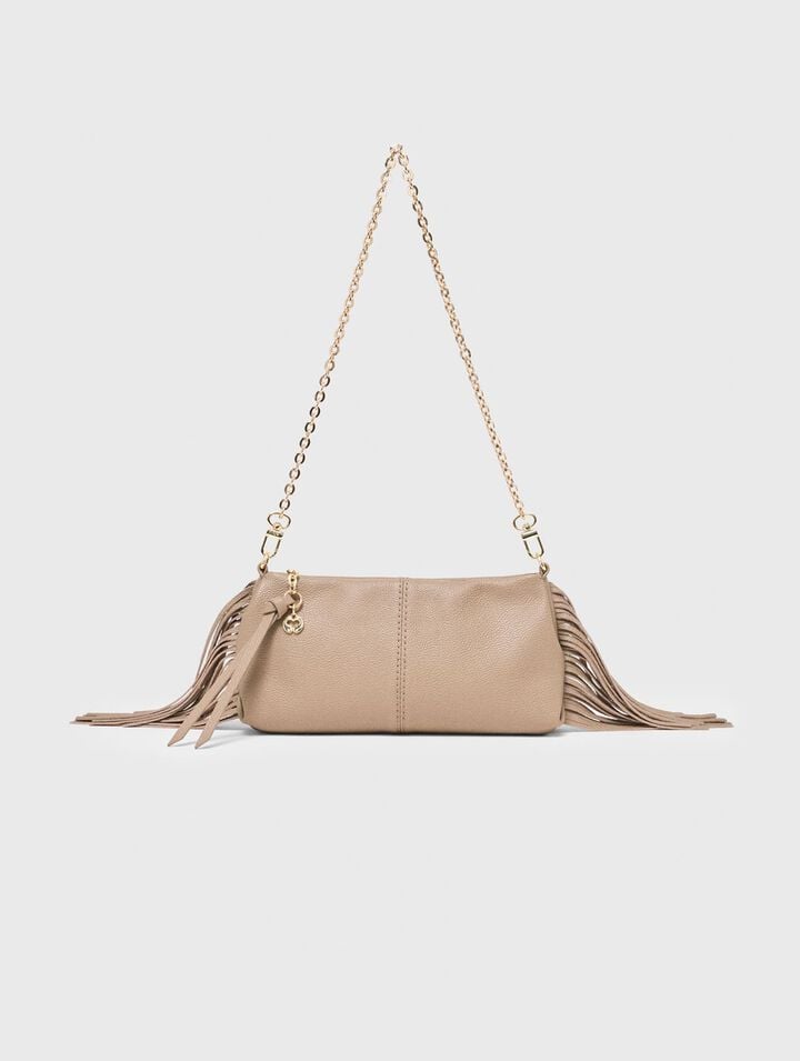 Miss M grained leather pouch