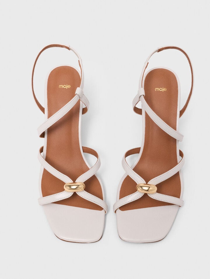 Multi-strap leather sandals