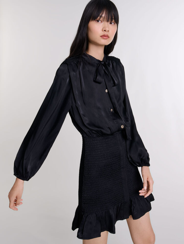 Short smocked dress
