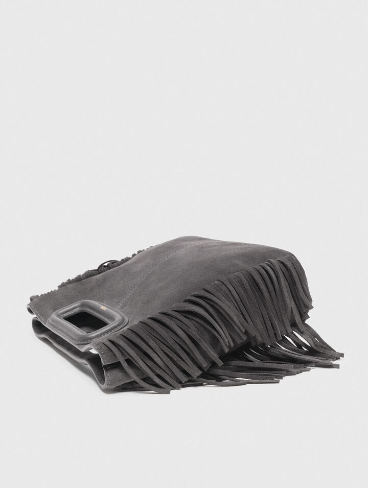 M bag in suede leather