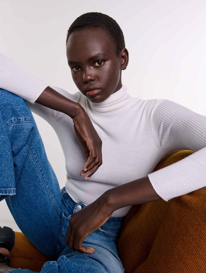 Wool and silk jumper
