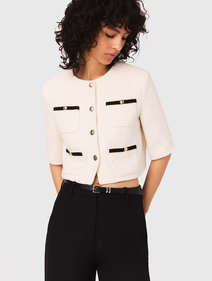 Short tweed jacket